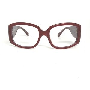 Coach S2001‎ Cranberry Red Floral Eyeglass Frames Women 125 Y2K Vintage 21528